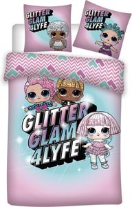 LOL Surprise! Dekbedovertrek Glitter Glam 4Life 140 x 200 cm - Katoen