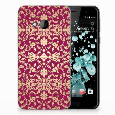 Siliconen Hoesje HTC U Play Barok Pink Siliconen Hoesje HTC U Play Barok Pink
