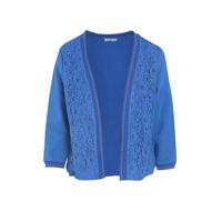 Cassis vest met kant bleu bic