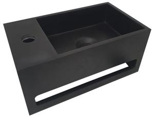 Julia Fontein Solid Surface 35 X 20 X 16 Cm Mat Zwart Links