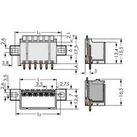 WAGO 2091-1402/005-000 Male behuizing (board) 2091 Totaal aantal polen: 2 Rastermaat: 3.50 mm Inhoud: 200 stuk(s) - thumbnail