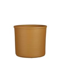 Mica Decorations Momo Bloempot - 28x28x25 cm - Terracotta - Lichtbruin