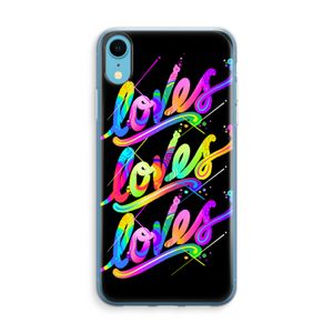 Loves: iPhone XR Transparant Hoesje