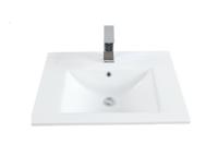 Sanicare Q6 keramische wastafel 60x45cm wit