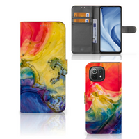 Hoesje Xiaomi 11 Lite 5G NE | Mi 11 Lite Watercolor Dark