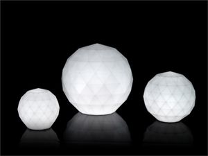 Vondom Vases Lampara Bola Wit Verlicht