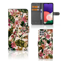 Samsung Galaxy A22 5G Hoesje Flowers