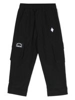 Marcelo Burlon County Of Milan Kids pantalon cargo à patch logo - Noir