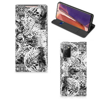 Mobiel BookCase Samsung Galaxy Note20 Skulls Angel