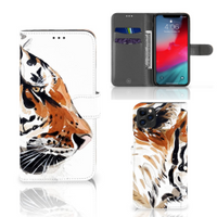 Hoesje Apple iPhone 11 Pro Max Watercolor Tiger - thumbnail