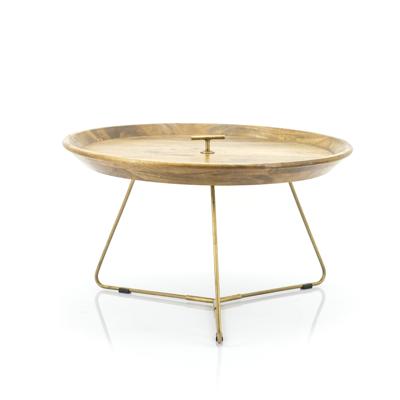 By-Boo Bijzettafel 'Medja' Mangohout, 40 x 70cm