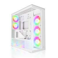 ARCTIC Xtender VG (White) met Verticale GPU-Bevestiging - PC-Kast, Gehard Panoramaglas, 2 x 420 mm Radiatorsteun, Midi-toren, E-ATX, 5x A-RGB Ventilatoren Voorgemonteerd - Wit