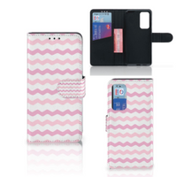 Huawei P40 Telefoon Hoesje Waves Roze