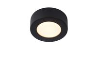 Lucide Brice ronde plafondlamp 11.7cm 8W zwart - thumbnail