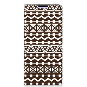 Xiaomi Redmi Note 10 Pro Hoesje met Magneet Aztec Brown