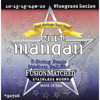 Curt Mangan Banjo Medium 5-string Ball-End Stainless snarenset voor 5-snarige banjo