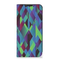 Samsung Galaxy Xcover 6 Pro Stand Case Abstract Green Blue - thumbnail