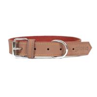 Gloria Nubuck Lederen Halsband (35cm) (Bruin), BRON
