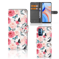 OPPO Reno 4 Pro 5G Hoesje Butterfly Roses