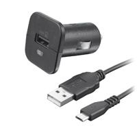 Trust Universele USB-autolader met micro-USB-kabel (5 watt) voor smartphone