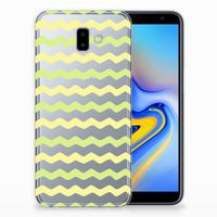 Samsung Galaxy J6 Plus (2018) TPU bumper Waves Yellow - thumbnail