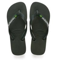 Havaianas Havaianas - Brasil Logo Groen Rubber Teenslippers Unisex