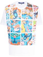 Junya Watanabe MAN t-shirt à imprimé graphique - Blanc