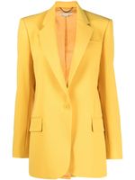 Stella McCartney blazer à simple boutonnage - Jaune