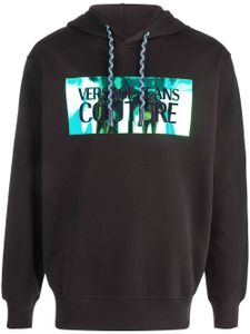 Versace Jeans Couture hoodie à logo imprimé - Noir