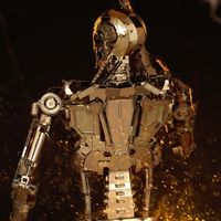 Metal Earth Iconx Terminator - T-800 Endoskeleton Metalen bouwpakket - thumbnail