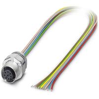 Phoenix Contact 1523489 Sensor/actuator inbouwconnector M12 Aantal polen: 8 Bus, inbouw 0.50 m 1 stuk(s) - thumbnail