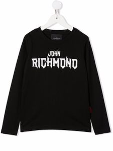 John Richmond Junior t-shirt à logo imprimé - Noir