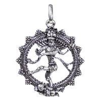 Shiva Nataraj Messing Hanger - Zilverkleurig