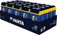 Varta 4022 industrieel alkaline blok LR61 batterij (9 V, 20 stuks)