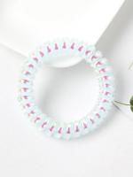 Eenvoudig Transparant Kleur Telefoon Koord Haar stropdassen