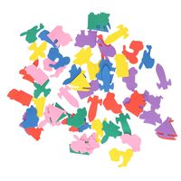 Foam stickers - 70x - voertuigen - stickers kinderen - knutselen - thumbnail