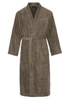 Kimono badstof katoen - taupe-2XL/3XL