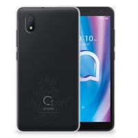 Alcatel 1B (2020) Siliconen hoesje met naam Heart Smile