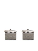 Lanvin boutons de manchette polis à logo gravé - Argent