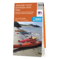 Wandelkaart - Topografische kaart 263 OS Explorer Map Anglesey East |