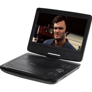 Denver MT-1097 Draagbare DVD-speler 25.4 cm 10 inch Energielabel: C (A - G) Werkt op een accu, Incl. 12 V auto-aansluitkabel Zwart