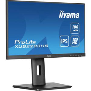 Iiyama ProLite XUB2293HS-B6 LED-monitor Energielabel D (A - G) 54.6 cm (21.5 inch) 1920 x 1080 Pixel 16:9 1 ms HDMI, DisplayPort, Hoofdtelefoon (3.5 mm