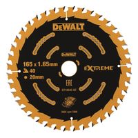 DeWalt Accessoires Cirkelzaagblad 165x20x40t Finish, kerf 1,65mm - DT10640-QZ