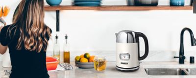Muse MS-020 SC waterkoker 1,7 l 2200 W Roestvrijstaal, Wit