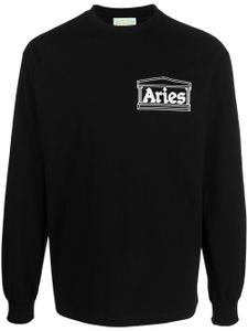 Aries t-shirt à logo imprimé - Noir