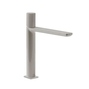 Wastafelmengkraan Tres Loft 1-Knop Uitloop Recht 19,6 cm Rond RVS Tres