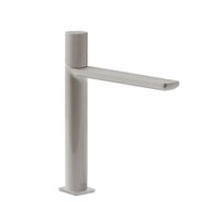 Wastafelmengkraan Tres Loft 1-Knop Uitloop Recht 19,6 cm Rond RVS Tres