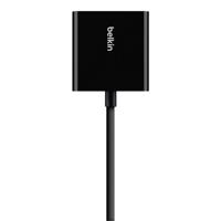 Belkin B2B137-BLK HDMI / VGA Adapter [1x HDMI-bus - 1x VGA-bus, Jackplug female 3,5 mm] Zwart 10.00 cm