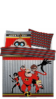 Disney The Incredibles Dekbedovertrek tweepersoons 200 x 200 cm - thumbnail