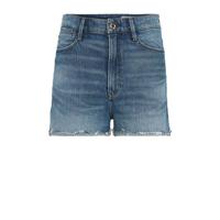G-Star RAW Tedie Ripped Edge Ultra High Shorts high waist jeans short faded riverblue